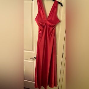 Monsoon UK Thea twist me tie me maxi dress rosey peach